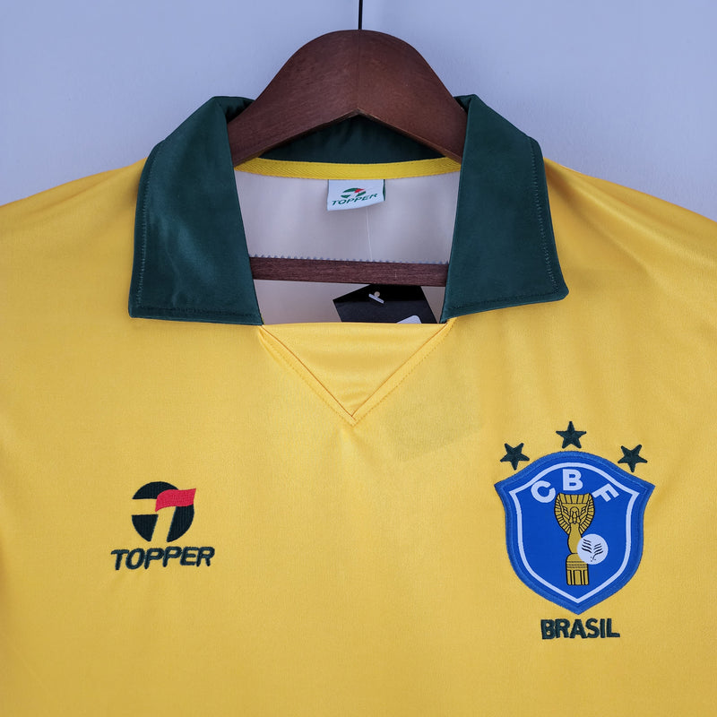 Camisa Retro Brasil 1982 Topper