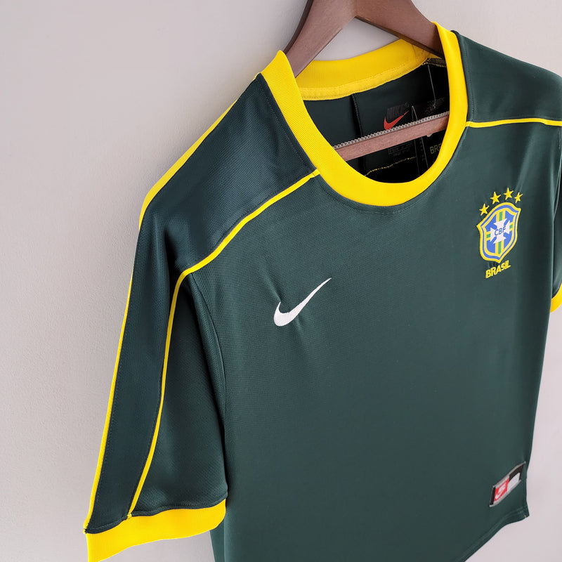 Camisa Retro Brasil 1998 Verde